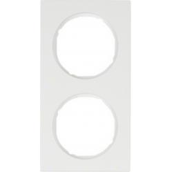 Frame 2gang, R.3, p. white glossy