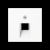 Centre plate for modular jack socket A569-1BFPLUAWW
