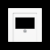 Centre plate for loudspeaker socket A569PLTWW