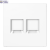 Centre plate for MJ f. 2 sockets LS1969-2WEWW