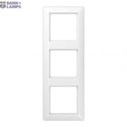 3-gang frame Alpine white AS583WW