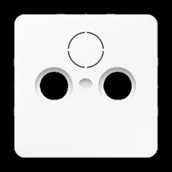 Center plate for TV-FM-SAT sockets CD561SATWW