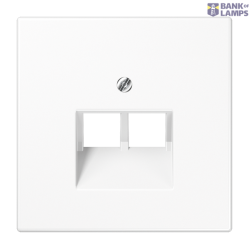 Centre pl.f.2-gang mod. jack sockets LS969-2UAWW