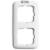 2512-214-507 Cover Frame 2gang(s) alpine white - Reflex SI