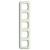 2515-212-507 Cover Frame 5gang(s) white - Busch-Duro 2000