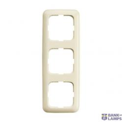 2513-212-507 Cover Frame 3gang(s) white - Busch-Duro 2000