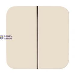 2505-212-507 Cover Plates (partly incl. Insert) Switch/push button Two-part rocker Without imprint white - Busch-Duro 2000