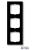 1723-181K Cover Frame 3gang(s) anthracite - future linear