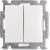 2006/5 UC-94-507 Cover Plates (partly incl. Insert) Rocker/button Series switch alpine white - Basic55