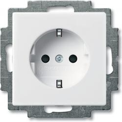 20 EUC-94-507 Cover Plates (partly incl. Insert) Protective Contact (SCHUKO) alpine white - Basic55