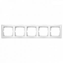 2515-94-507 Cover Frame 5gang(s) alpine white - Basic55