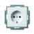 20 EUC-92-507 Cover Plates (partly incl. Insert) Protective Contact (SCHUKO) white - Basic55