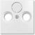 1743-94-507 Cover Plates (partly incl. Insert) SAT 3 gang alpine white - Basic55