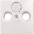 Central Plate Basic 55 TV SAT FM Cream