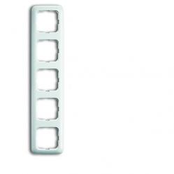 2515-214 Cover Frame 5gang(s) alpine white - Reflex SI