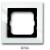 1721-284 Cover Frame Busch-axcent® Studio white