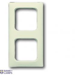 2512-212K-102 Cover Frame 2gang(s) white - Busch-Duro 2000 SI Linear