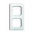 2512-214K-102 Cover Frame 2gang(s) alpine white - Reflex SI Linear