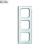 2513-214K-102 Cover Frame 3gang(s) alpine white - Reflex SI Linear