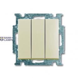 Switch Basic 55 3-gang 1-way ivory