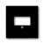 1766-885 Cover Plate TAE 1 gang black matt - 63x63