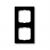 1722-885K Cover Frame future® linear black matt