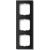 1723-885K Cover Frame 3gang(s) black matt - future linear
