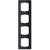 1724-885K Cover Frame 4gang(s) black matt - future linear