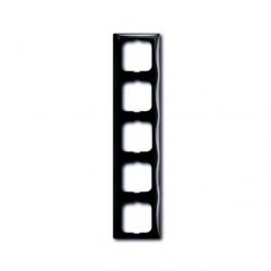 2515-95-507 Cover Frame 5gang(s) château-black - Basic55