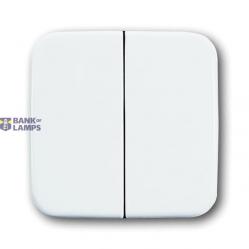 2505-214-500 Cover Plates (partly incl. Insert) Switch/push button Single rocker Without imprint alpine white - Reflex SI/SI Linear