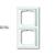1722-184K-500 Cover Frame 2gang(s) studio white - future linear