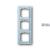 1723-183K-500 Cover Frame 3gang(s) aluminium silver - future linear