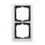 1722-84-500 Cover Frame future®, Busch-axcent®, solo®; carat® Studio white