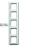 1725-914 Cover Frame Busch-balance® SI Alpine white