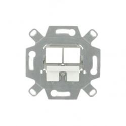 Flush Mounted Inserts Keystone 2gang silver 0219/14-500