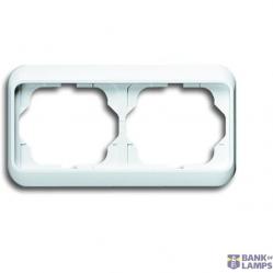1722-24G Cover Frame 2gang(s) studio white - alpha nea