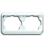 1722-24G Cover Frame 2gang(s) studio white - alpha nea