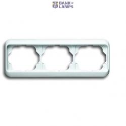 1723-24G Cover Frame 3gang(s) studio white - alpha nea