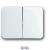 1785-24G Rocker Switch/push button Two-part rocker studio white - alpha