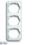 1733-24G Cover Frame alpha Studio white