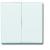 2105-34 Rocker Switch/push button Two-part rocker alpine white - Allwetter 44 (IP 44)