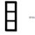 2103-35 Cover Frame carat® Anthracite