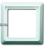 2101-32 Cover Frame 1gang(s) white - Allwetter 44 (IP 44)