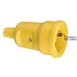 SCHUKO PVC connector Mini, yellow
