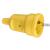 SCHUKO PVC connector Mini, yellow