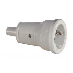 SCHUKO PVC connector Mini, white