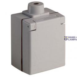 PERILEX surface mounted socket, 16 A, IP44, grey