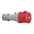 CEE connector, IP44, 63A, 5-pole, 400V, 6h, red