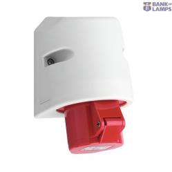 Industrial socket 32A 400V 5P IP44 surface mount