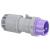 CEE plug, IP44, 16A, 2-pole, 42V, 12h, white